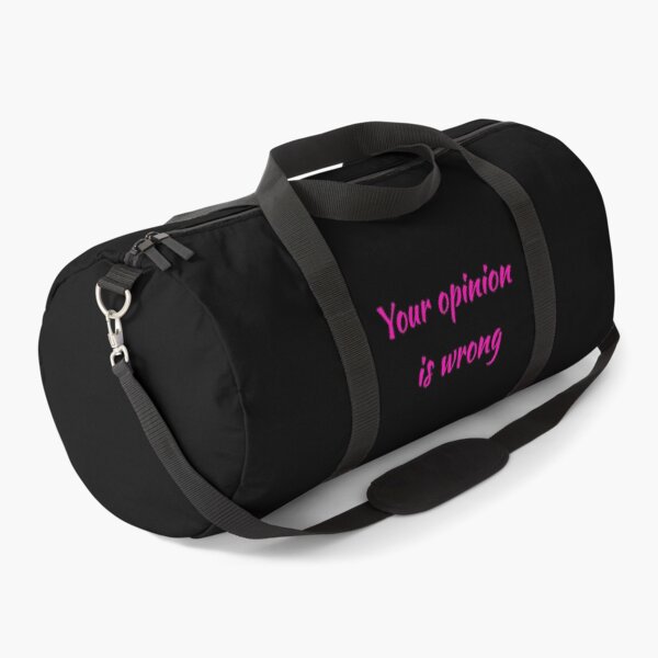 Item preview, Your Opinion Is Wrong (pink text on black background) designed and sold by UncleStuScience.
