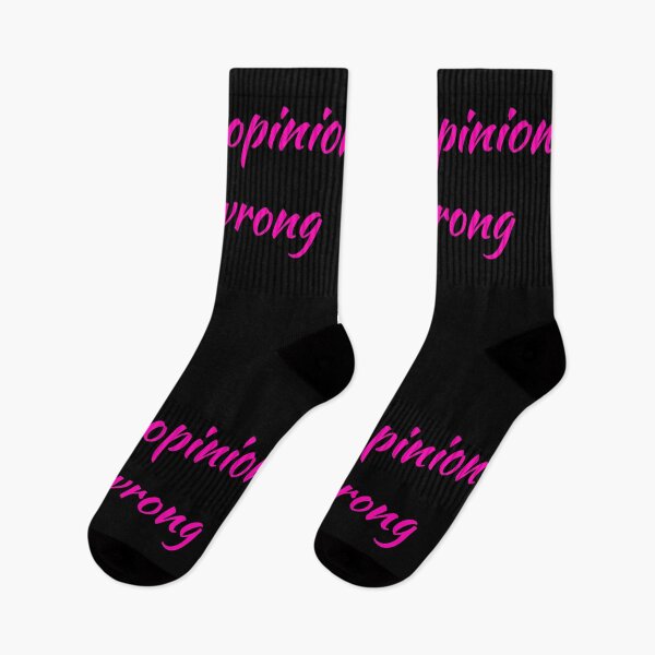 Item preview, Your Opinion Is Wrong (pink text on black background) designed and sold by UncleStuScience.