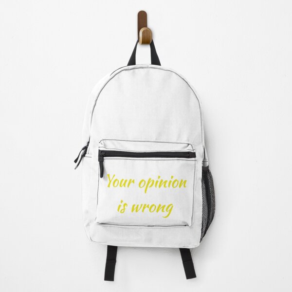 Item preview, Your Opinion Is Wrong (yellow text on white background) designed and sold by UncleStuScience.