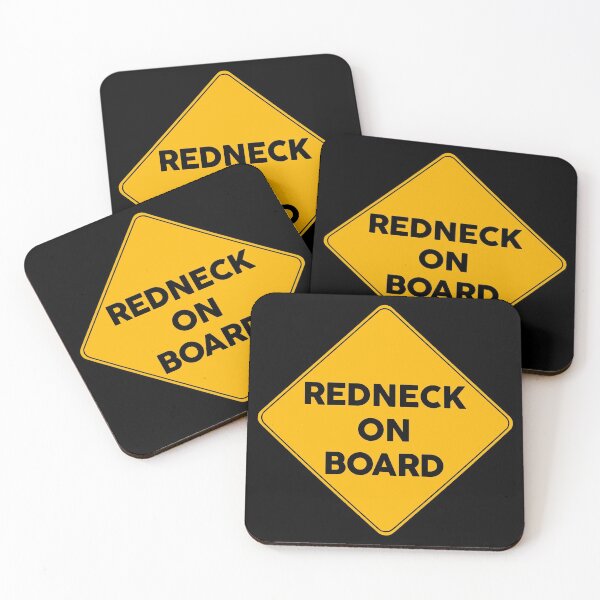 Item preview, Redneck On Board | Yellow Road Sign  designed and sold by FriendsList.