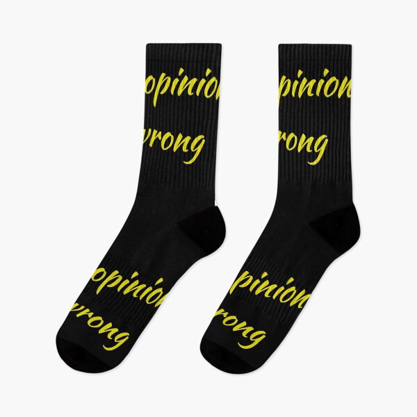Item preview, Your Opinion Is Wrong (yellow text on black background) designed and sold by UncleStuScience.