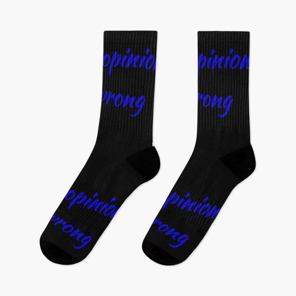 Item preview, Your Opinion Is Wrong (blue text on black background) designed and sold by UncleStuScience.