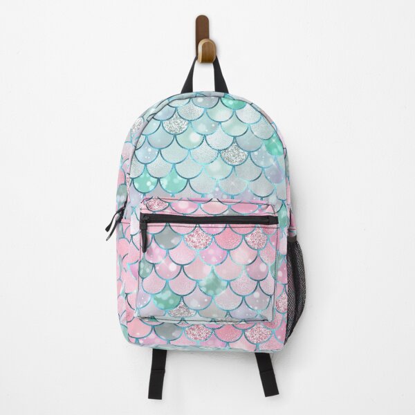 Item preview, Mermaid Scales Sparkling Glitter Pink and Green designed and sold by DigitalPie.
