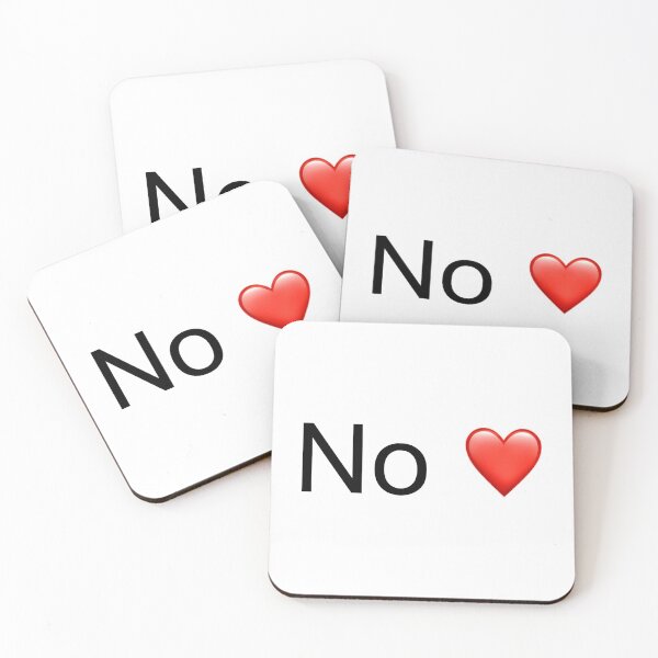 Item preview, No, heart ❤ (red heart) designed and sold by William Woolfenden.