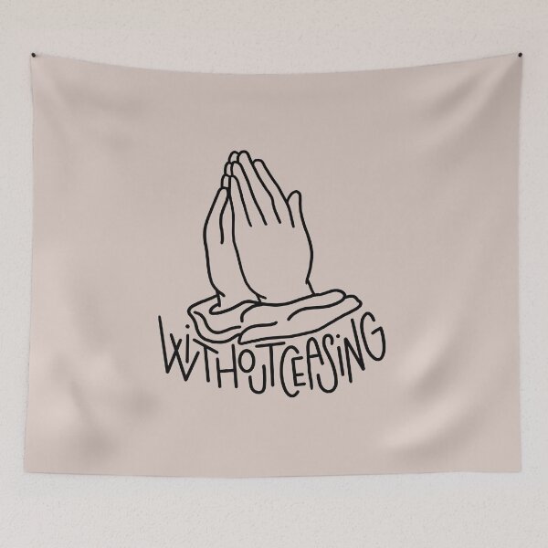 Item preview, Pray Without Ceasing Black Text designed and sold by EdenEtc.