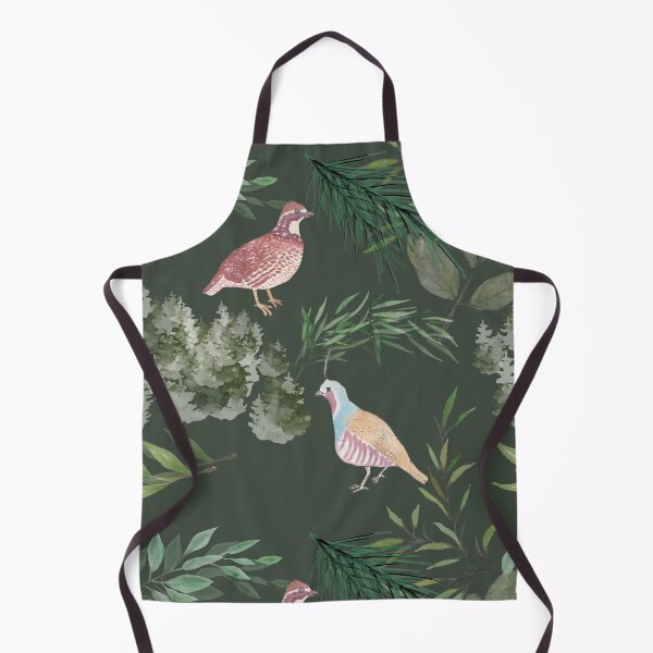 Item preview, Leaf nature green quail species watercolor bird art designed and sold by TheWaterBirds.