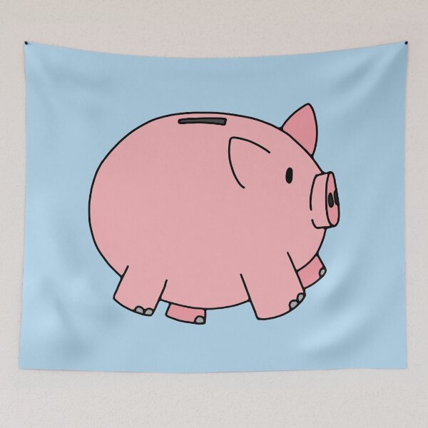 Item preview, Pink Piggy Bank Illustration designed and sold by murialbezanson.