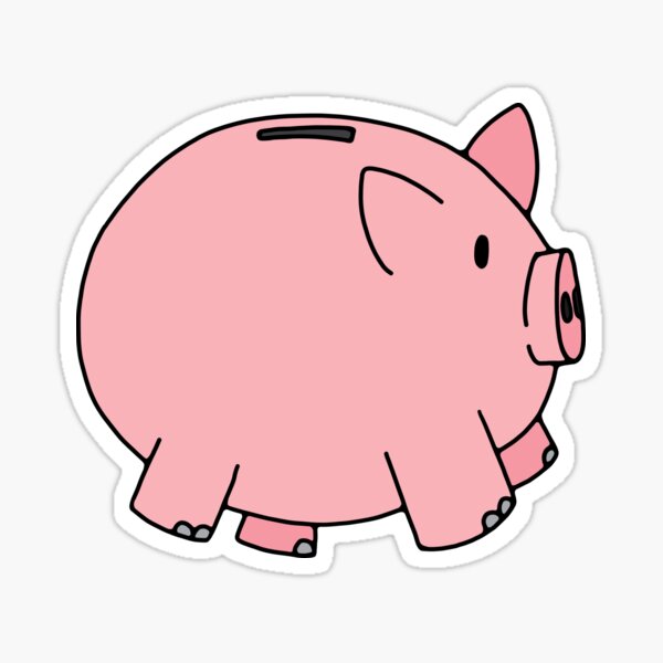 Item preview, Pink Piggy Bank Illustration designed and sold by murialbezanson.
