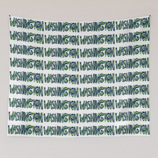 Item preview, Blue and Green Washington Word Doodle designed and sold by klaireep.