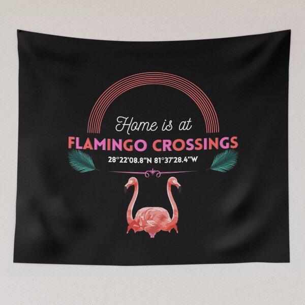 Item preview, Home is at Flamingo Crossings: WDW Cast, Alumni- white font designed and sold by morelando.