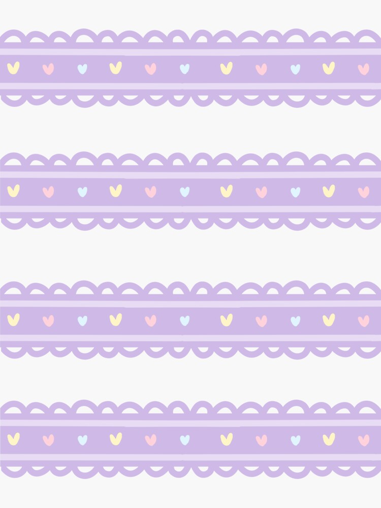 Purple washi tape Sticker for Sale by theirishtea