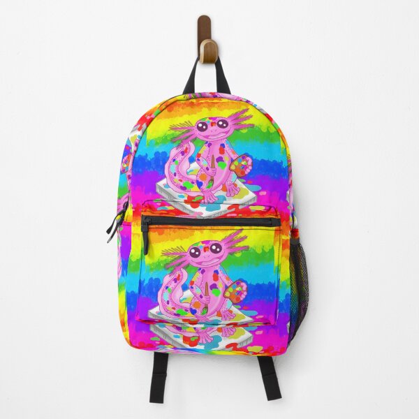 Item preview, Kawaii rainbow axolotl painter designed and sold by KatyChristoff.