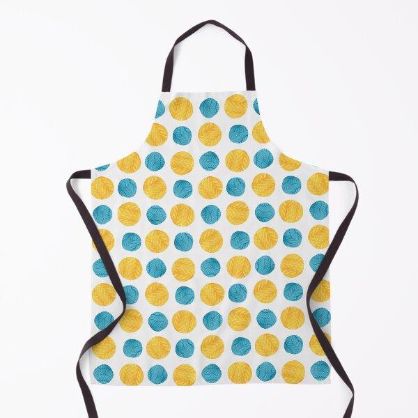 Item preview, Watercolor yellow blue circles pattern designed and sold by della95.