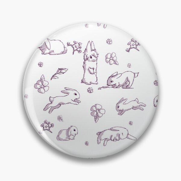 Item preview, Purple bunny pattern designed and sold by hannahjoyous.