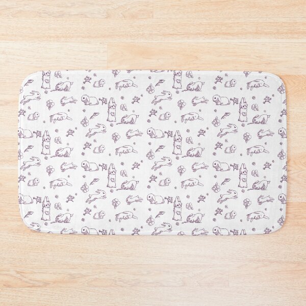 Item preview, Purple bunny pattern designed and sold by hannahjoyous.