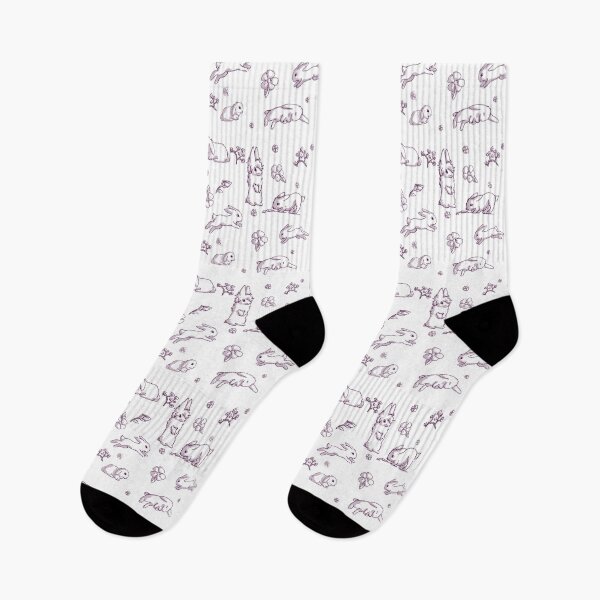Item preview, Purple bunny pattern designed and sold by hannahjoyous.