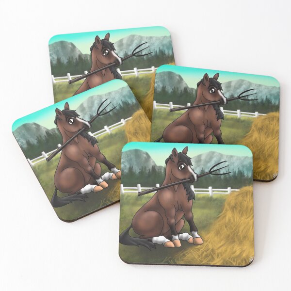 Item preview, Cute Pony With Pitchfork designed and sold by RogueAnimals.