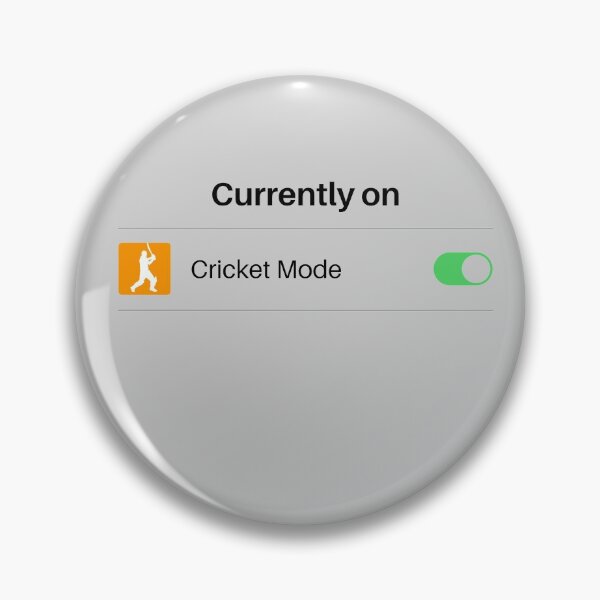 Item preview, Cricket Mode Fan Lover Wicket Batsman Test Match designed and sold by BadLatitude.