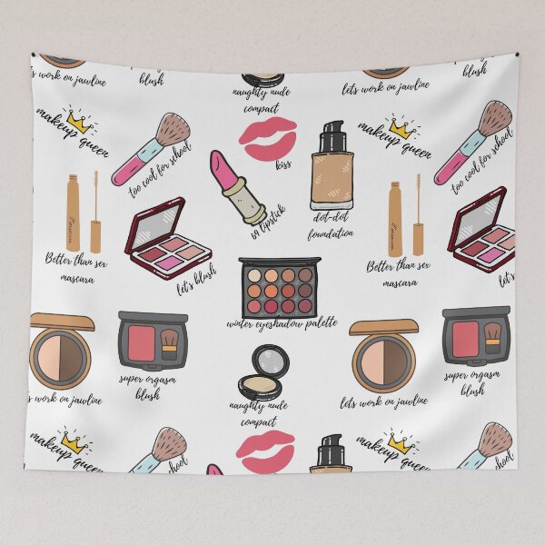 Item preview, Fun Makeup Products Print designed and sold by being trendy.