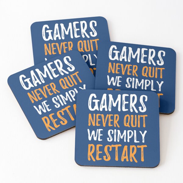 Item preview, Gamers Never Quit We Simply Restart designed and sold by RRiDesigns.
