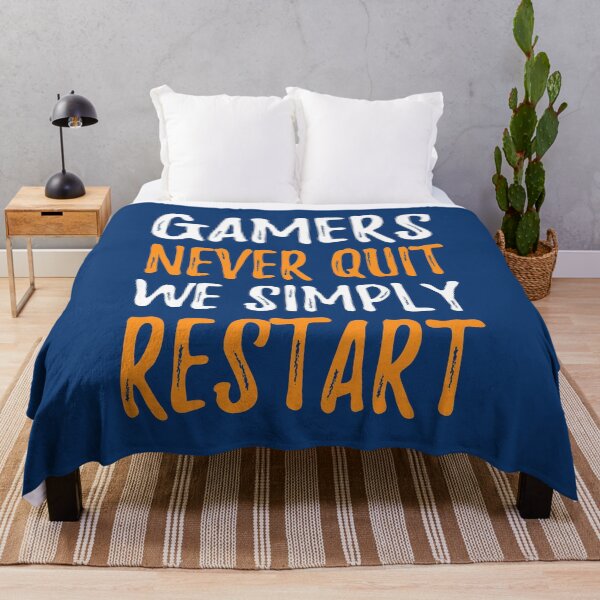 Item preview, Gamers Never Quit We Simply Restart designed and sold by RRiDesigns.