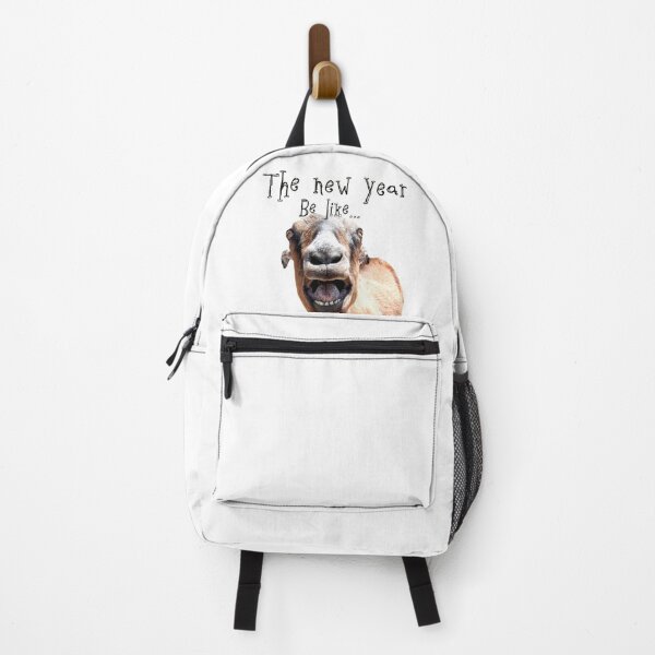 Item preview, Funny new year yelling goat designed and sold by Stephanie Skeem.