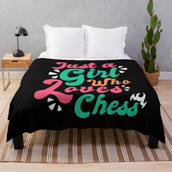 Item preview, Just A Girl Who Loves Chess Funny Design for Queen's and Chess players designed and sold by Dexter Freeman.
