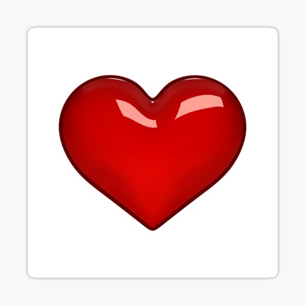 Solid Heart Sticker