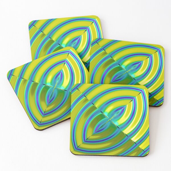 Item preview, Metallic yellow and blue ripples designed and sold by Arcane  Adorable.