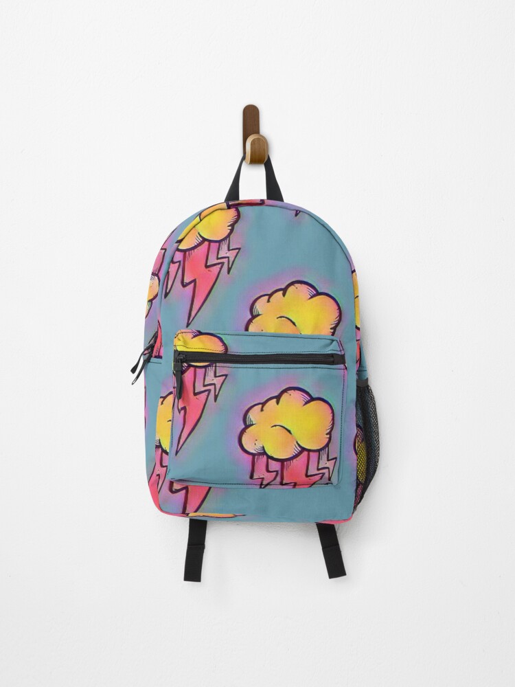 Thumbnail 1 of 3, Backpack, Warm thundercloud pattern repeated pattern design designed and sold by RobbieTaylor.