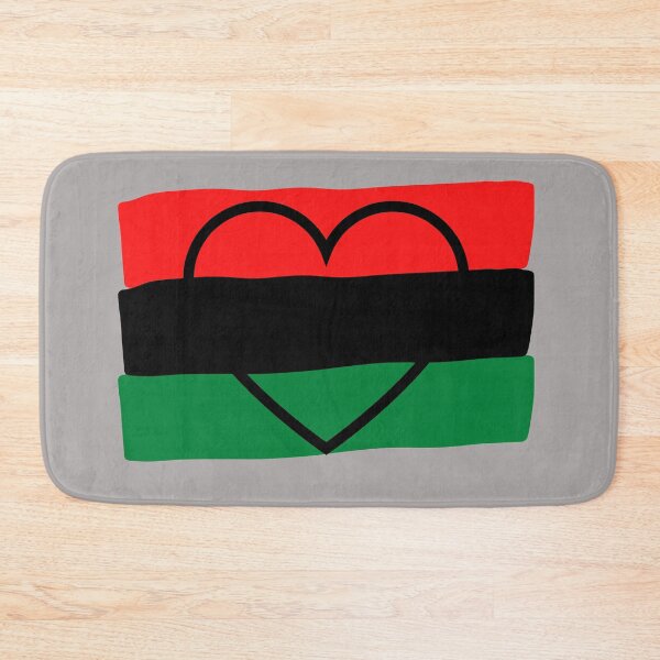 Item preview, Love Heart Afica Flag Red Black Green designed and sold by RONZk.