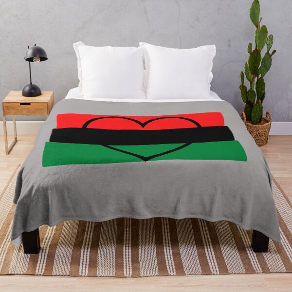 Item preview, Love Heart Afica Flag Red Black Green designed and sold by RONZk.