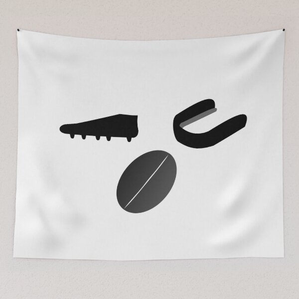 Artikelvorschau, Rugby Kit (Stiefel, Gummischild, Ball) entworfen und verkauft von SankDesigns.