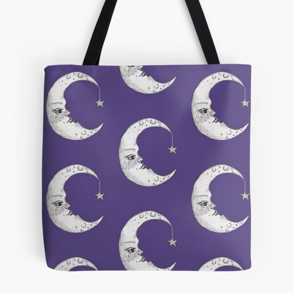 Item preview, moon w hanging star (purple backdrop) designed and sold by Georgia Moon.