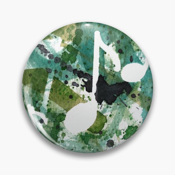 Item preview, Jungle Boogie | Green Watercolor Music Note Silhouettes designed and sold by Zab Butler Design.