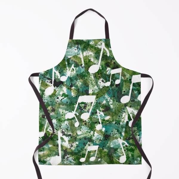 Item preview, Jungle Boogie | Green Watercolor Music Note Silhouettes designed and sold by Zab Butler Design.