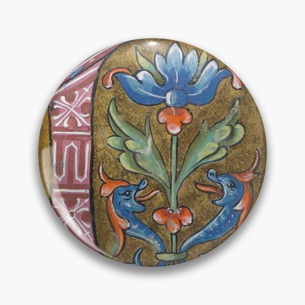 Artikelvorschau, Initial manuscript art — medieval art - Illuminated manuscripts art entworfen und verkauft von Qrhoo.