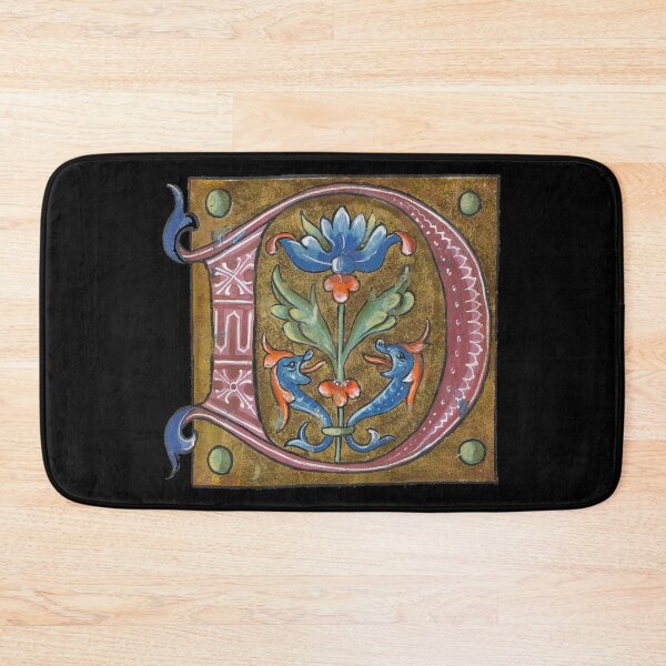 Item preview, Initial manuscript art — medieval art  -  Illuminated manuscripts art designed and sold by Qrhoo.