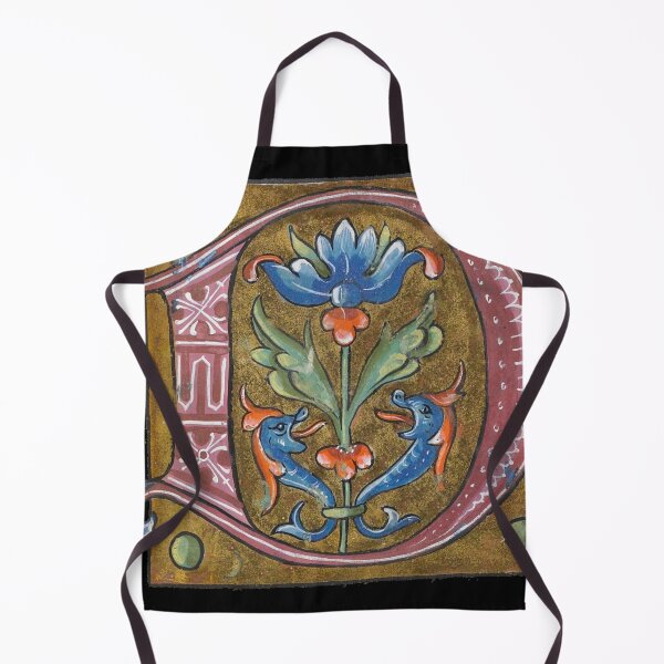 Item preview, Initial manuscript art — medieval art  -  Illuminated manuscripts art designed and sold by Qrhoo.