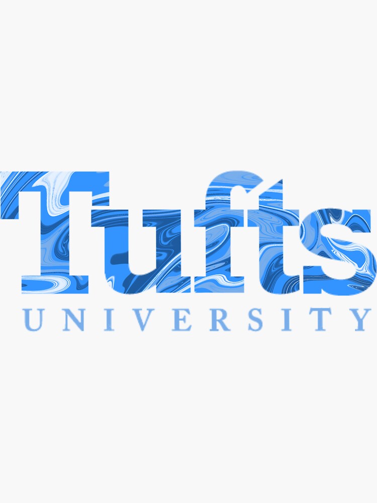  tufts university logo blue marble sticker for sale by tuftsstickers