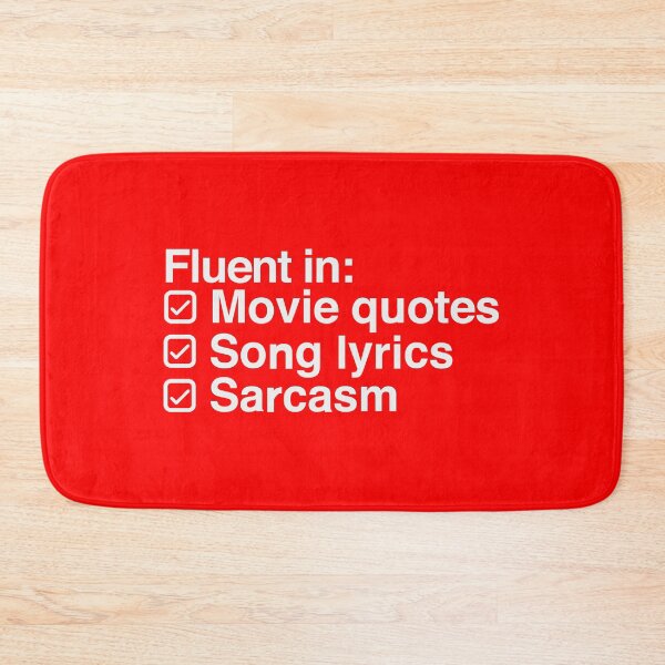 Item preview, I Speak in Movie Quotes, Song Lyrics and Sarcasm designed and sold by kuezart.