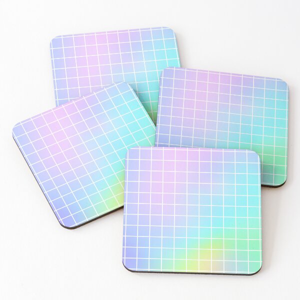 Item preview, Pastel Rainbow Grid Print designed and sold by DigitalPie.