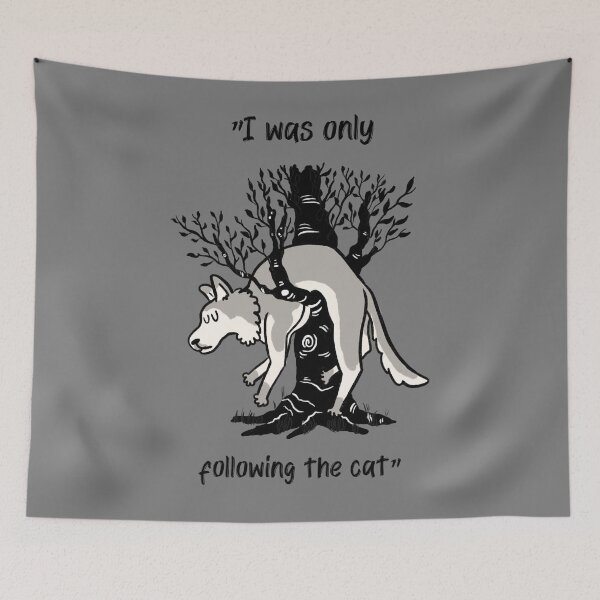 Item preview, Dog that thinks he can climb trees designed and sold by Captivation.