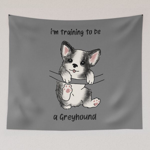 Item preview, Cute Puppy Dog that wants to a Greyhound designed and sold by Captivation.