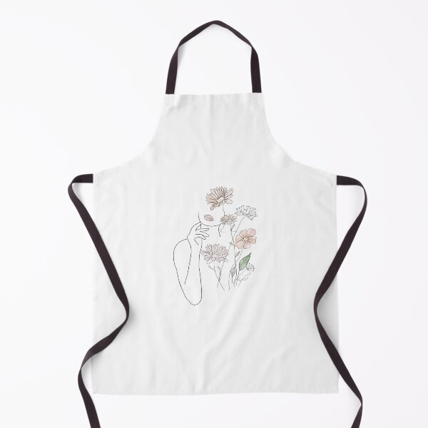 Item preview, Girl and Flower Line Drawing designed and sold by hannahthhh.