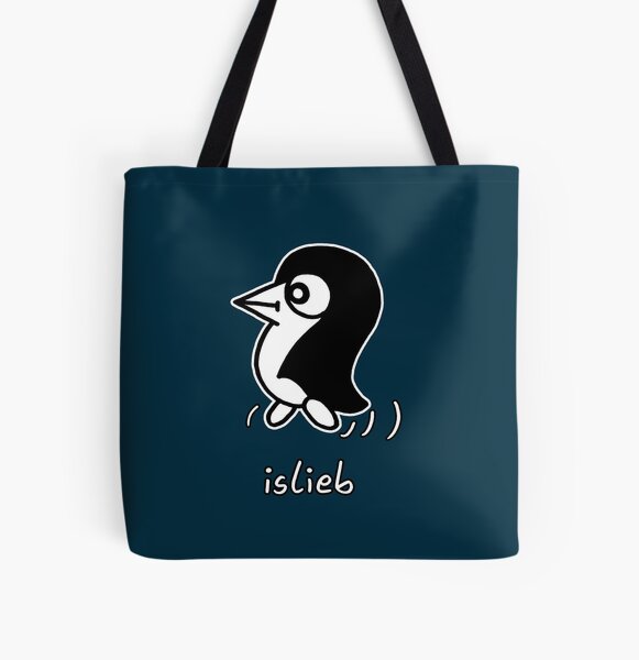 Ein Pinguin Allover-Print Tote Bag