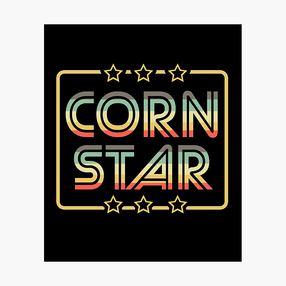 Corn Star (Corn Hole) Vintage Poster