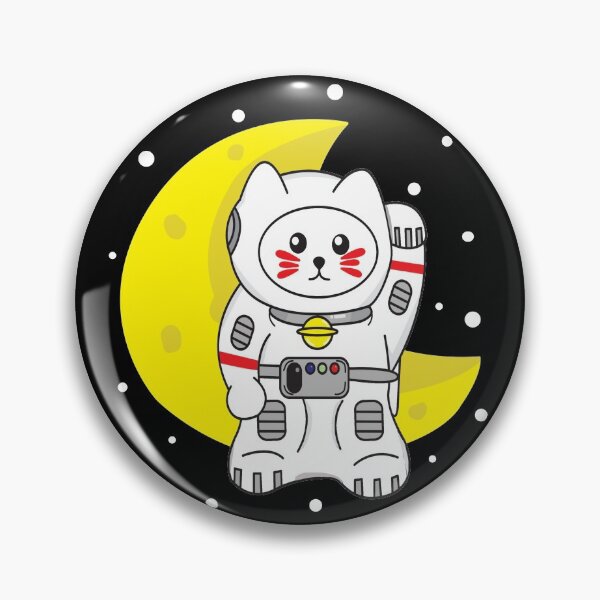 Item preview, Kawaii Maneki Neko Astronaut In The Space designed and sold by YueHeng Creates ⭐⭐⭐⭐⭐.