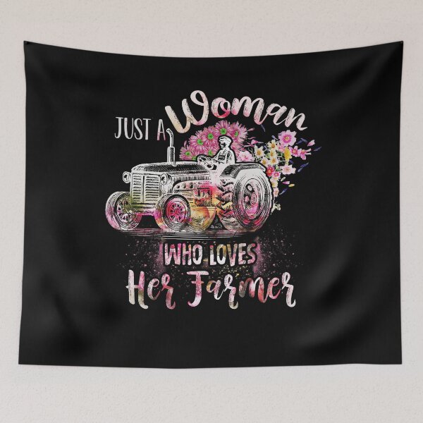 Item preview, Just A Woman Who Loves Her Farmer designed and sold by BaseStore.