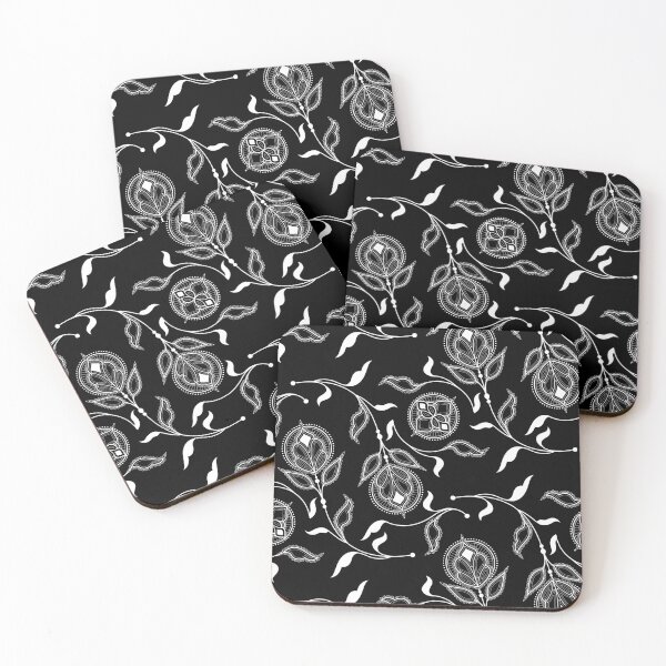 Item preview, Black and White Medallion Paisley designed and sold by Carolina Diaz.